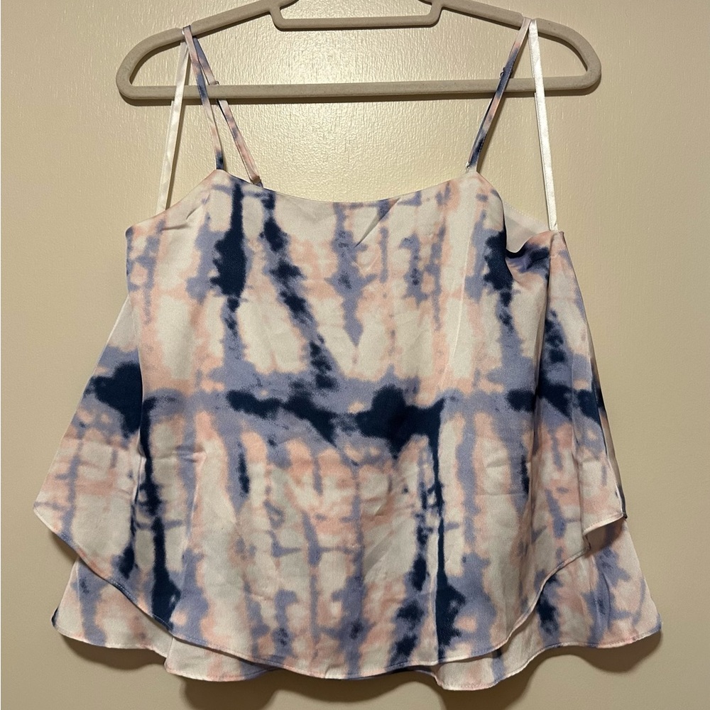 Tie dye layered crop top - She + Sky NWOT